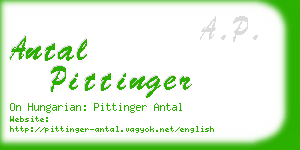 antal pittinger business card